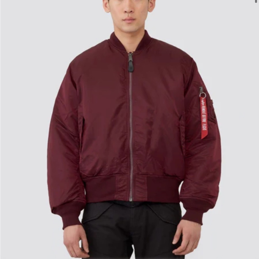 Alpha Industries MA-1 Bomber Jacket - Maroon